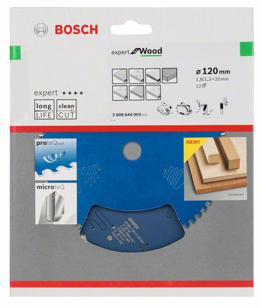 List kružne testere 120 x 20 mm / T12 Bosch Expert for Wood | 2608644003 - Slika 2
