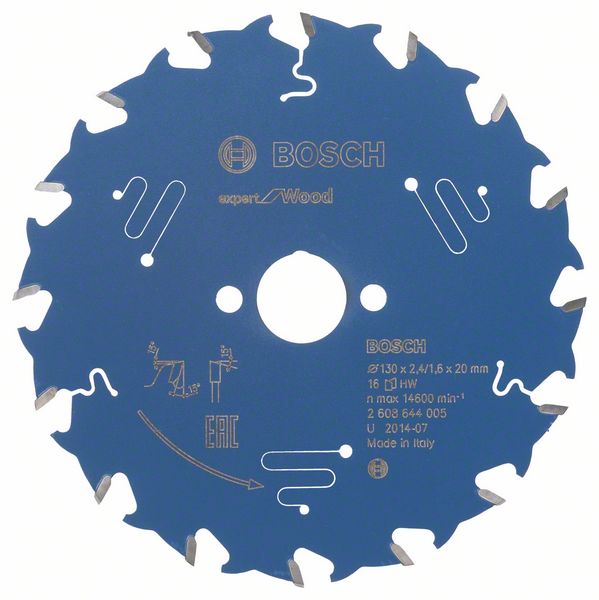 List kružne testere 130 x 20 mm / T16 Bosch Expert for Wood | 2608644005