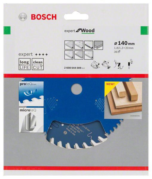 List kružne testere 140×20 mm / T36 Bosch Expert for Wood | 2608644009 - Slika 2