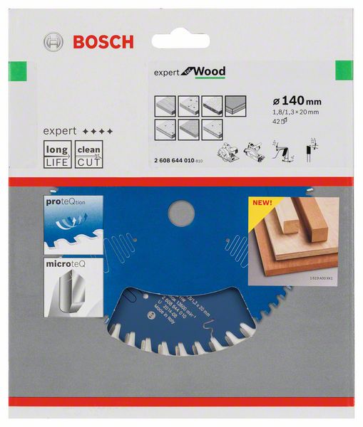 List kružne testere 140 ×20 mm / T42 Bosch Expert for Wood | 2608644010 - Slika 2