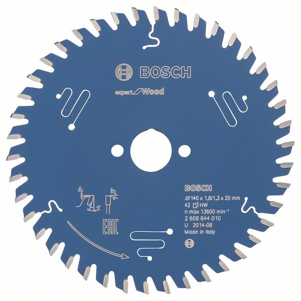 List kružne testere 140 ×20 mm / T42 Bosch Expert for Wood | 2608644010