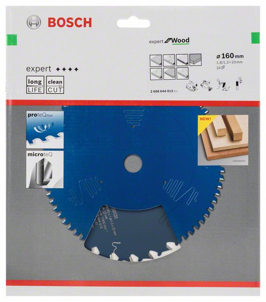 List kružne testere 160 x 20 mm / T24 Bosch Expert for Wood | 2608644013 - Slika 2