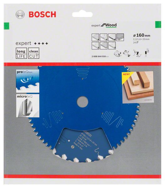 List kružne testere 160×20 mm / T24 Bosch Expert for Wood | 2608644016 - Slika 2