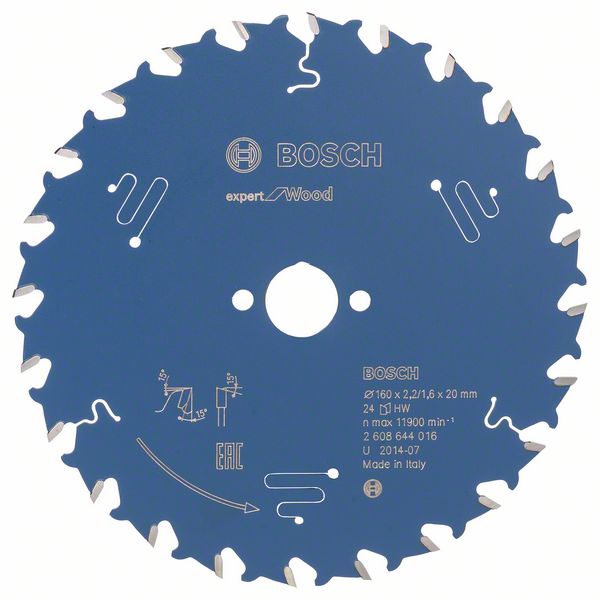 List kružne testere 160×20 mm / T24 Bosch Expert for Wood | 2608644016