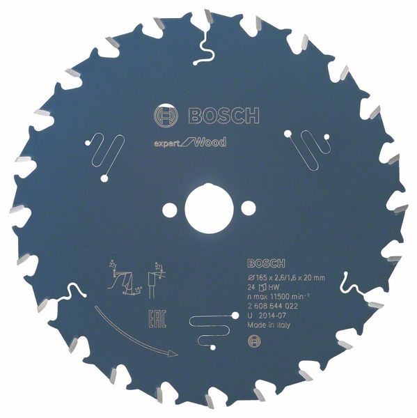 List kružne testere 165×20 mm / T24 Bosch Expert for Wood | 2608644022