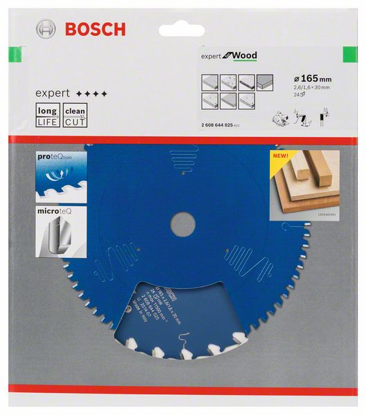 List kružne testere 165×30 mm / T24 Bosch Expert for Wood | 2608644025 - Slika 2