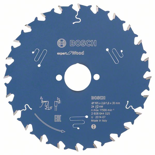List kružne testere 165×30 mm / T24 Bosch Expert for Wood | 2608644025