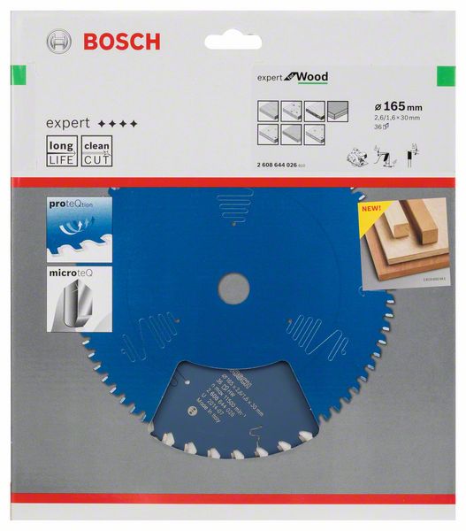 List kružne testere 165×30 mm / T36 Bosch Expert for Wood | 2608644026 - Slika 2