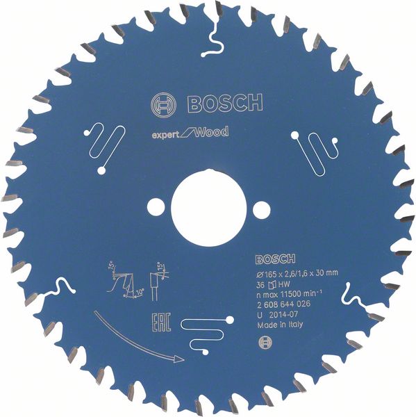 List kružne testere 165×30 mm / T36 Bosch Expert for Wood | 2608644026