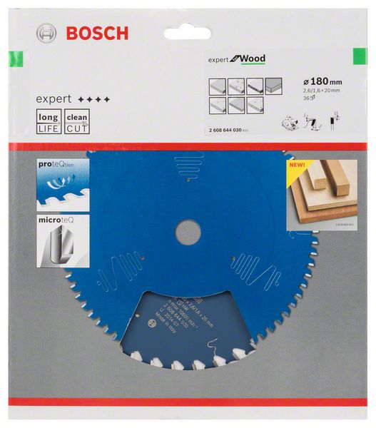 List kružne testere 180×20 mm / T36 Bosch Expert for Wood | 2608644030 - Slika 2