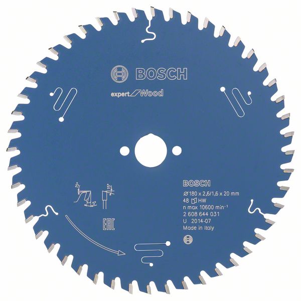 List kružne testere 180×20 mm / T48 Expert for Wood | 2608644031