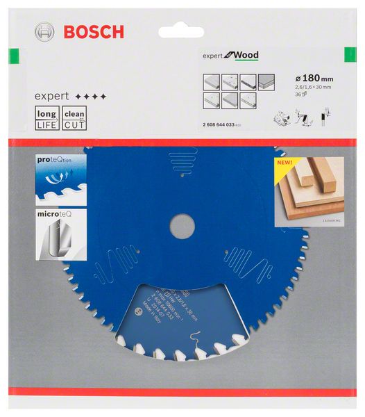 List kružne testere 180 x 30 mm / T36 Bosch Expert for Wood | 2608644033 - Slika 2