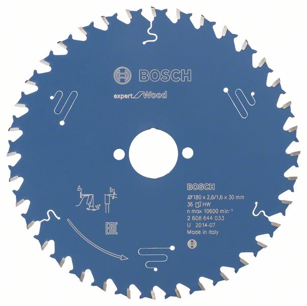 List kružne testere 180 x 30 mm / T36 Bosch Expert for Wood | 2608644033