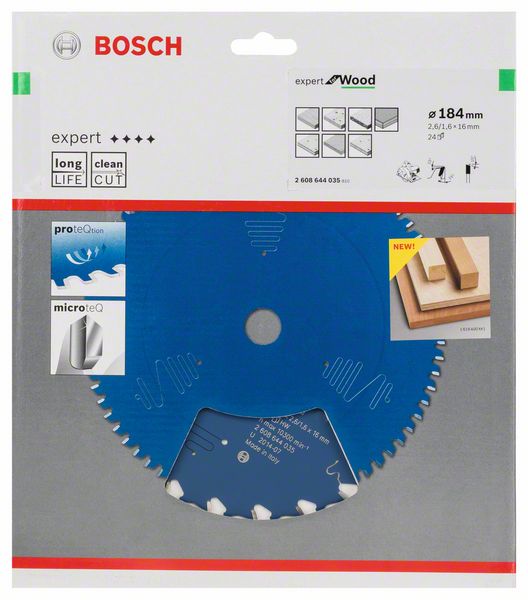 List kružne testere 184×16 mm / T24 Bosch Expert for Wood | 2608644035 - Slika 2