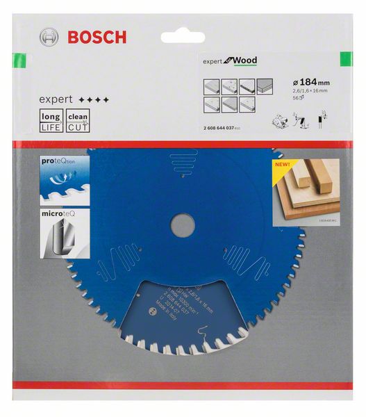 List kružne testere 184×16 mm / T56 Bosch Expert for Wood | 2608644037 - Slika 2