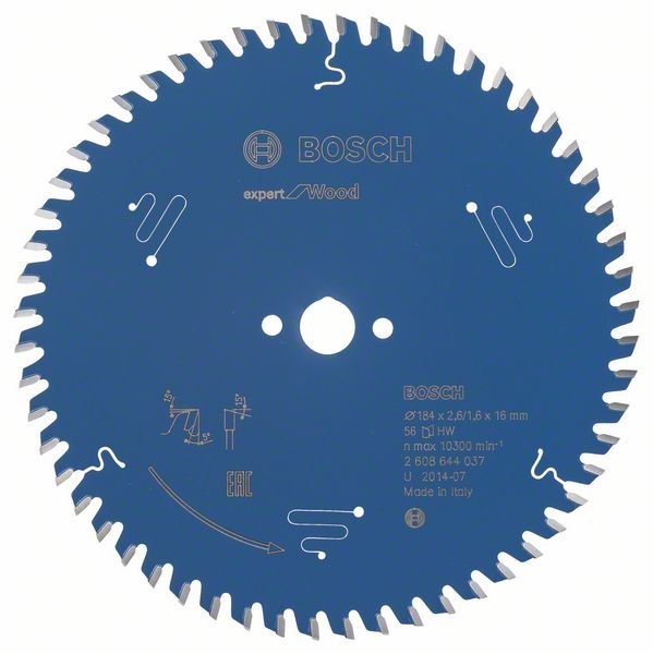 List kružne testere 184×16 mm / T56 Bosch Expert for Wood | 2608644037