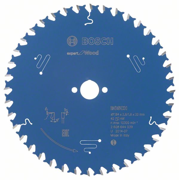 List kružne testere 184 x 20 mm / T40 Bosch Expert for Wood | 2608644039