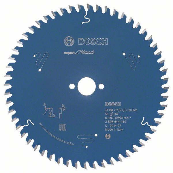 List kružne testere 184 x 20 mm / T56 Bosch Expert for Wood | 2608644040