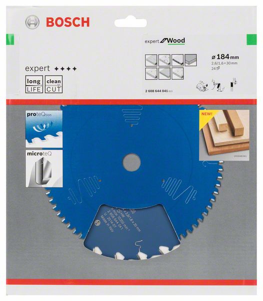 List kružne testere 184 x 30 mm / T24 Bosch Expert for Wood | 2608644041 - Slika 2