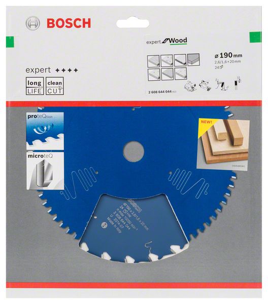 List kružne testere 190×20 mm / T24 Bosch Expert for Wood | 2608644044 - Slika 2