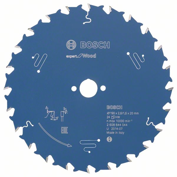 List kružne testere 190×20 mm / T24 Bosch Expert for Wood | 2608644044
