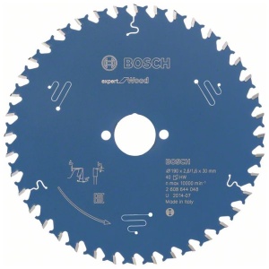 List kružne testere 190×30 mm / T40 Bosch Expert for Wood | 2608644048