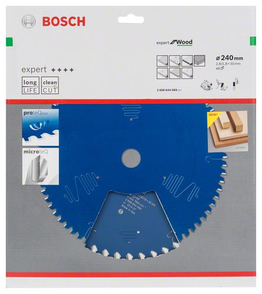 List kružne testere 240×30 mm / T48 Bosch Expert for Wood | 2608644069 - Slika 2
