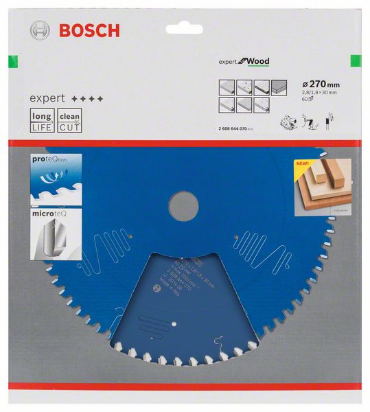 List kružne testere 270 ×30 mm / T60 Bosch Expert for Wood | 2608644070 - Slika 2