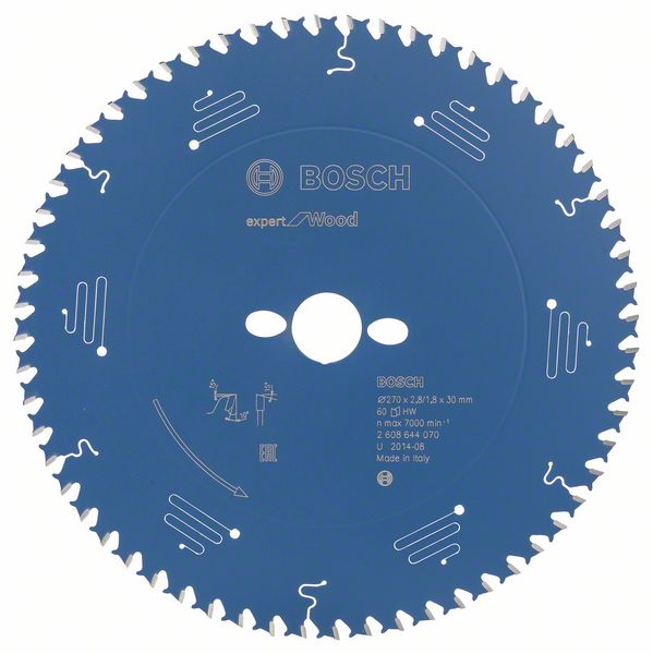 List kružne testere 270 ×30 mm / T60 Bosch Expert for Wood | 2608644070