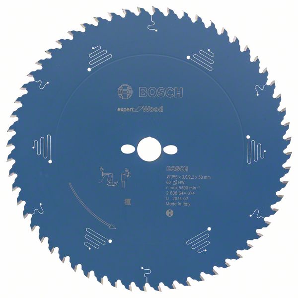List kružne testere 355×30 mm / T60 Bosch Expert for Wood | 2608644074
