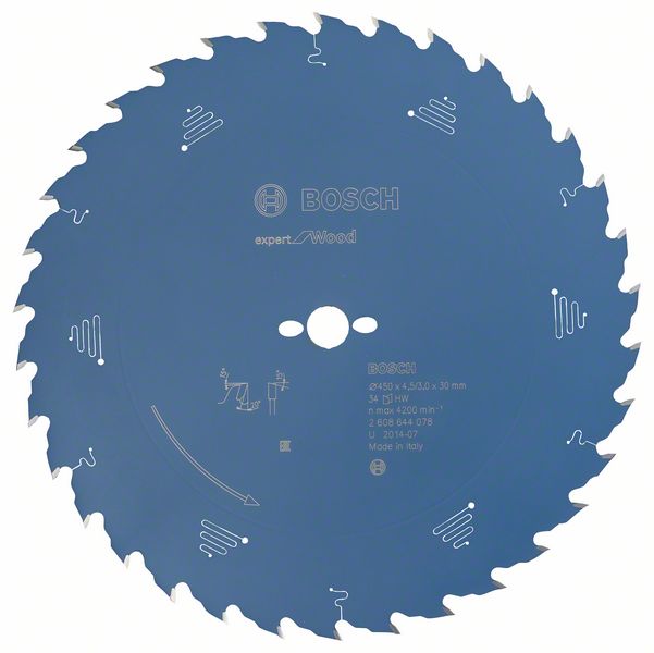List kružne testere 450×30 mm / T34 Bosch EXPERT Wood | 2608644078