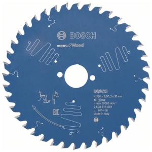 List kružne testere 190×30 mm / T40 Bosch Expert for Wood | 2608644084