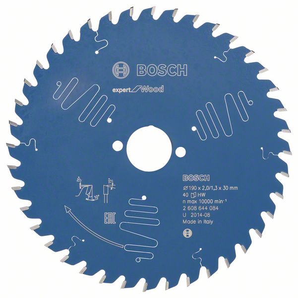 List kružne testere 190×30 mm / T40 Bosch Expert for Wood | 2608644084