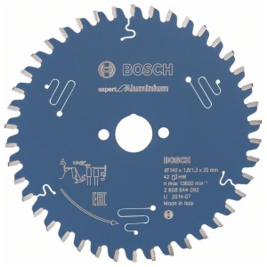 List kružne testere 140 x 20mm / T42 Bosch Expert for Aluminium | 2608644092