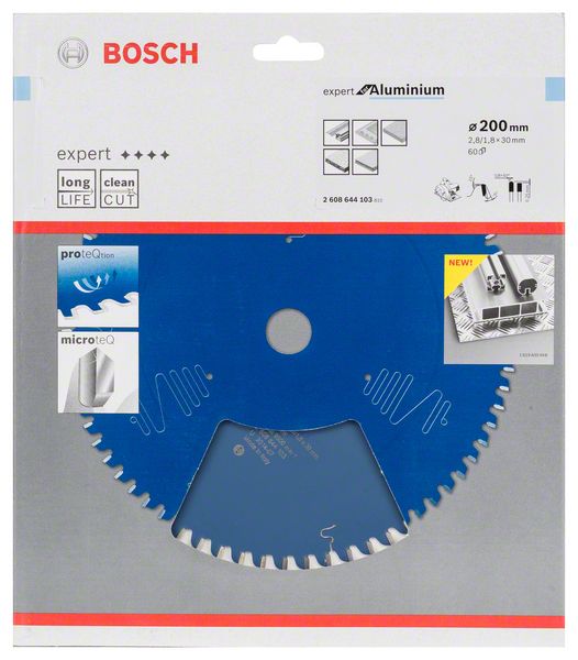 List kružne testere 200 x 30 mm / T 60 Bosch Expert for Aluminium | 2608644103 - Slika 2