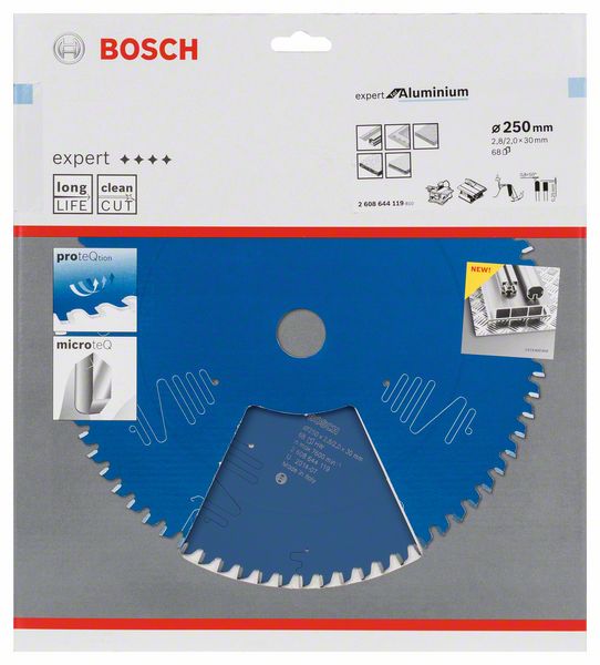 List kružne testere 250 x 30mm / T68 Bosch Expert for Aluminium | 2608644119 - Slika 2