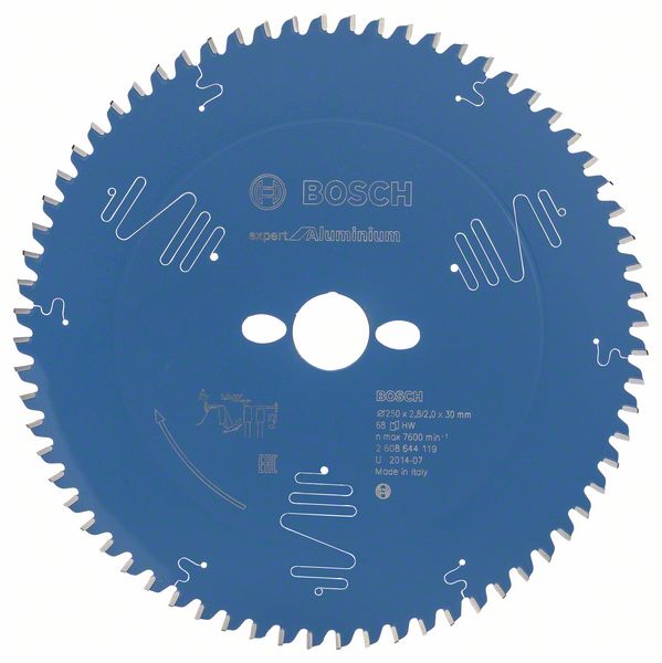 List kružne testere 250 x 30mm / T68 Bosch Expert for Aluminium | 2608644119
