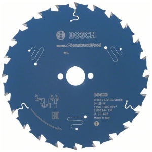 List kružne testere 160 x 20mm / T24 Bosch Expert for Construct Wood | 2608644136