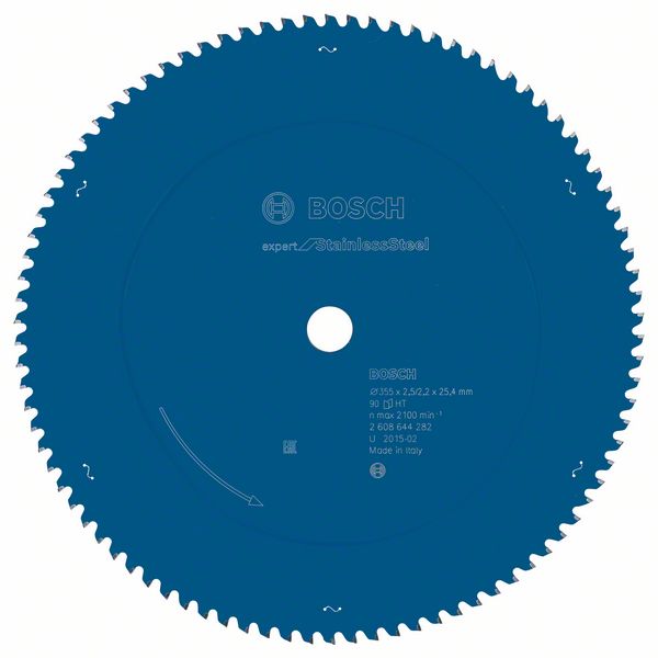List kružne testere 355×25,4 mm / T90 Bosch EXPERT Stainless Steel | 2608644282