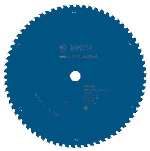 List kružne testere 355×25,4 mm / T70 Bosch EXPERT Stainless Steel | 2608644283
