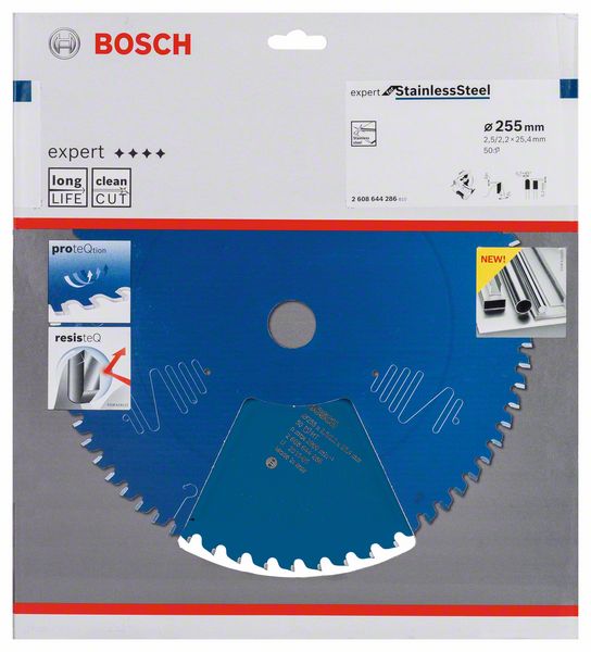 List kružne testere 255×25,4 mm / T50 Bosch EXPERT Stainless Steel | 2608644286 - Slika 2