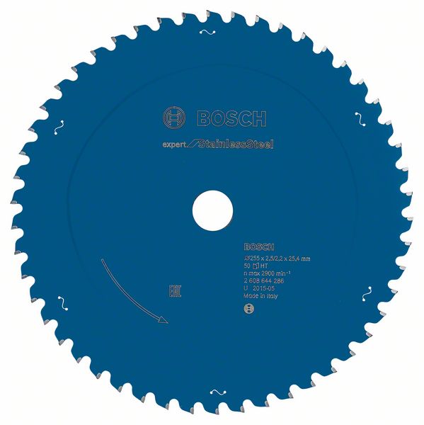 List kružne testere 255×25,4 mm / T50 Bosch EXPERT Stainless Steel | 2608644286