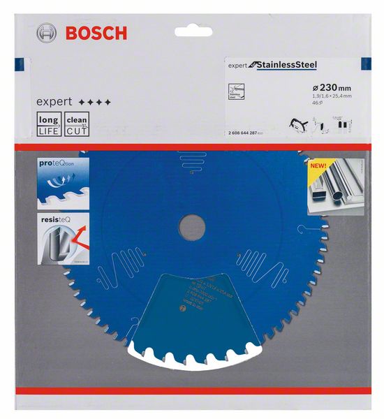 List kružne testere 230×25,4 mm / T46 Bosch EXPERT Stainless Steel | 2608644287 - Slika 2