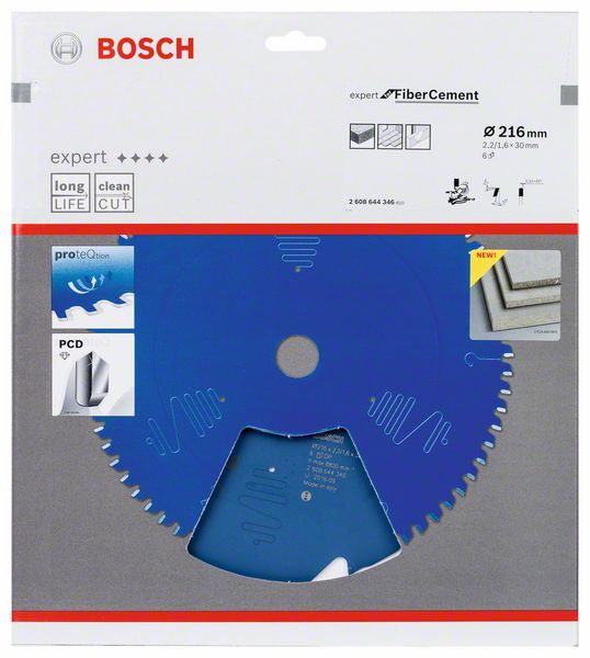 List kružne testere 216×30 mm / T64 Bosch EXPERT High Pressure Laminate | 2608644346 - Slika 2