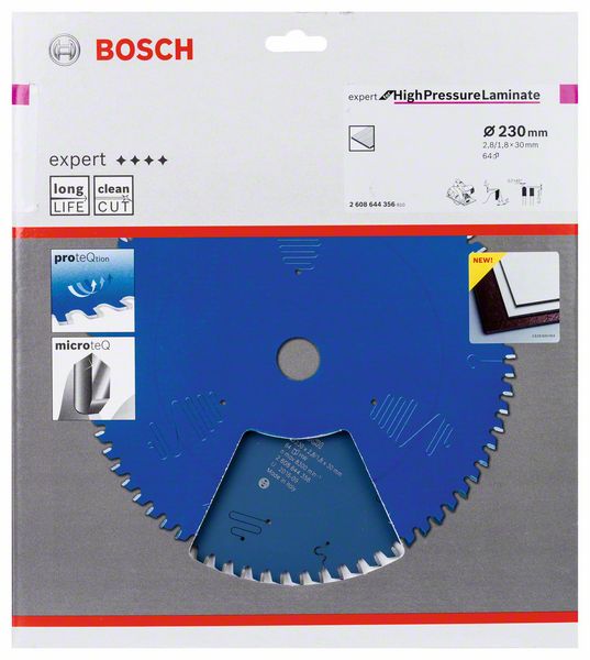 List kružne testere 230 x 30mm / T64 Expert for High Pressure Laminate za ručne testere Bosch | 2608644356 - Slika 2