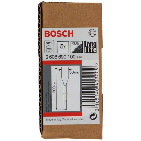 Dleto SDS max širina 50mm dužina 300mm za pločice Bosch  | 2608690100 - Image 2