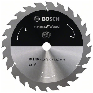 List kružne testere 140 x 1,5/1 x 12,7 / T24 Standard for Wood za akumulatorske testere | 2608837670