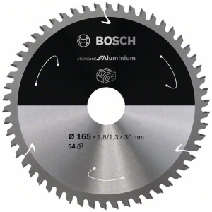 List kružne testere 165 x 1,8/1,3 x 30/ T54 Bosch Standard for Aluminium za akumulatorske testere | 2608837764