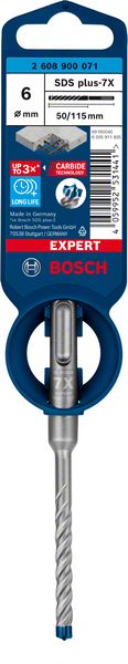 EXPERT 6 x 50 x 115 mm SDS plus-7X burgija za udarne bušilice Bosch | 2608900071 - Slika 2