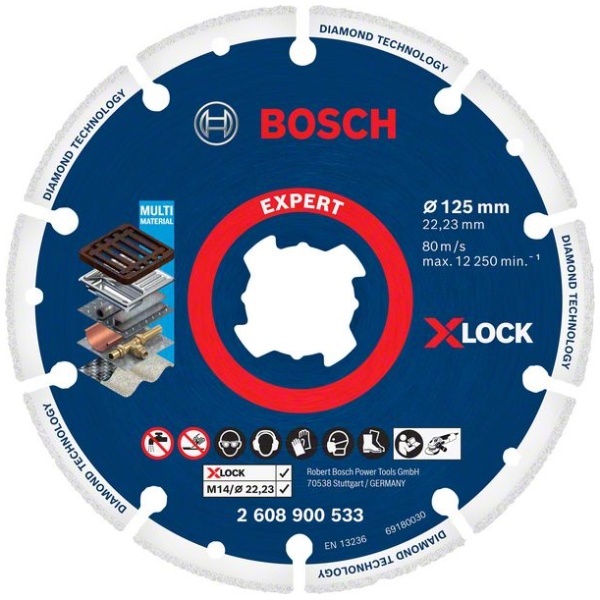 EXPERT Diamond Metal Wheel X-LOCK rezna ploča od 125 x 22,23 mm | 2608900533